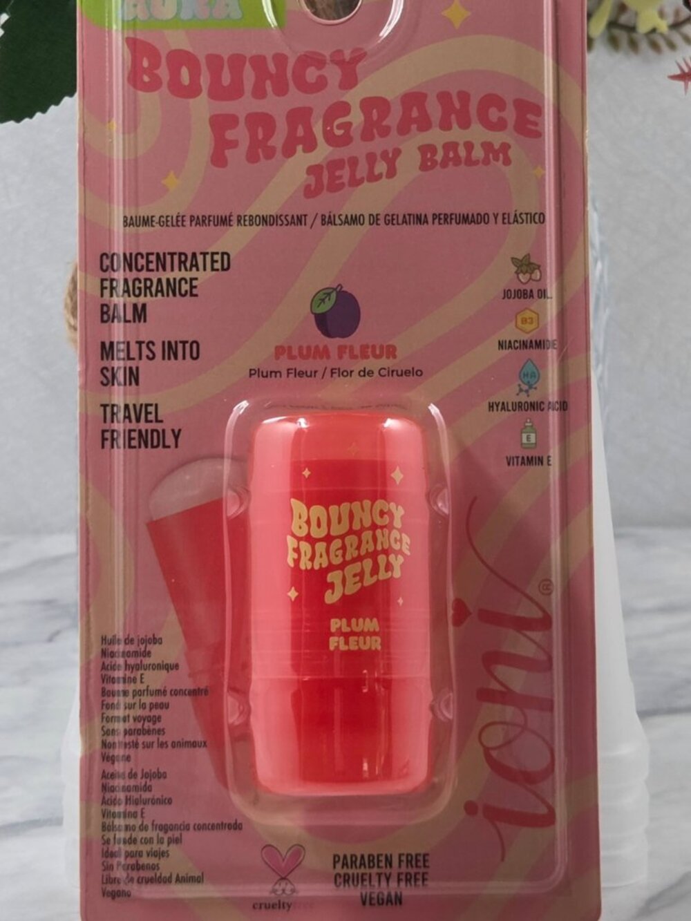 ioni Bouncy Fragrance Jelly Balm Set of 3 Plum Fleur Dragonfruit Sugar Pistachio - Picture 2 of 7